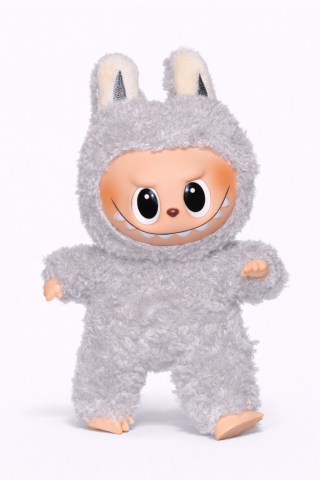 Jucarii de plus - Jucărie de pluș Labubu Labubu „Macarons incitante” SUSAN - GRI