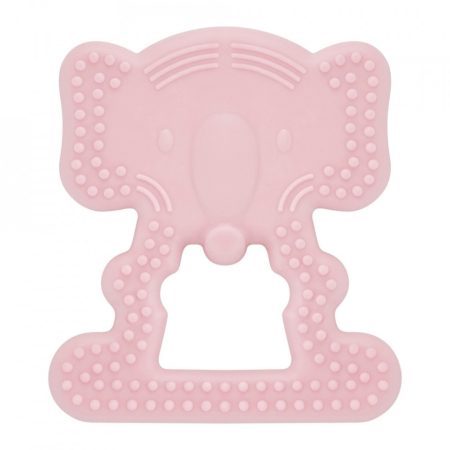 Jucarii dentitie - Jucarie dentitie BabyJem Elefant (Culoare: Roz)