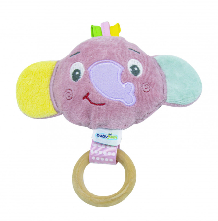 Jucării pentru bebeluși - Jucarie pentru bebelusi BabyJem Elephant Toy (Culoare: Roz)