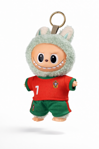 Jucarii & Plush - Labubu Ediție Specială – Inspirat de Cristiano Ronaldo | Stil Portugalia