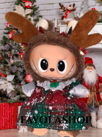 Jucarii de plus - Labubu Ren de Crăciun Cel mai adorabil elf