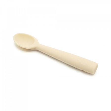 Alte accesorii hranire - Lingurita din silicon BabyJem (Culoare: Ecru)