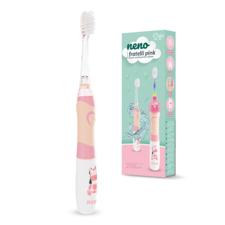 Suzete, biberoane si accesorii - Neno Fratelli Pink - periuță de dinți electrică, peste 6 ani