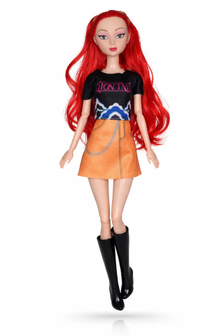 Papusi - Papusa muzicala 32 cm Kpop Demon Hunters / K-pop Demon Hunters Vanatorii de Demoni - Mira