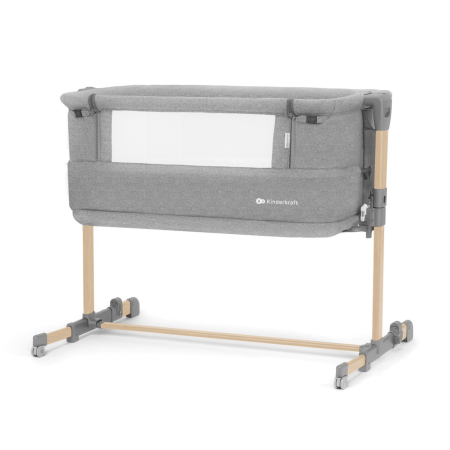 Somn - PATUT BEBE, KINDERKRAFT NESTE GROW, GRI DESCHIS LEMN