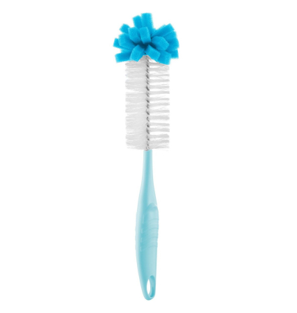Bavete bebelusi - Perie de curatat biberoane BabyJem (Culoare: Bleu)