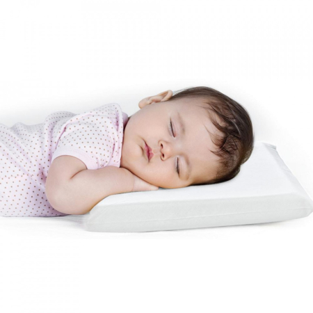 Paturici - Perna pentru copii BabyJem Safe Sleep White
