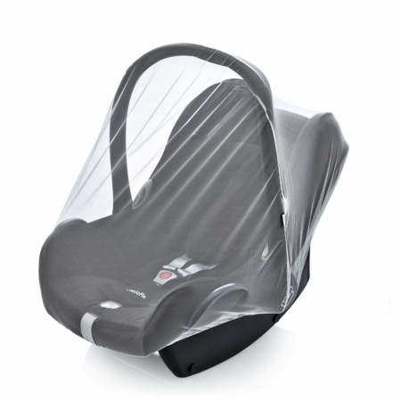 Accesorii carucioare si landouri - Plasa impotriva insectelor pentru scaun auto 0-13 kg BabyJem (Culoare: Alb)