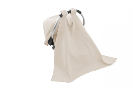 Accesorii carucioare si landouri - Protectie soare din muselina pentru carucior, BabyJem, 90x110 cm (Culoare: Gri)