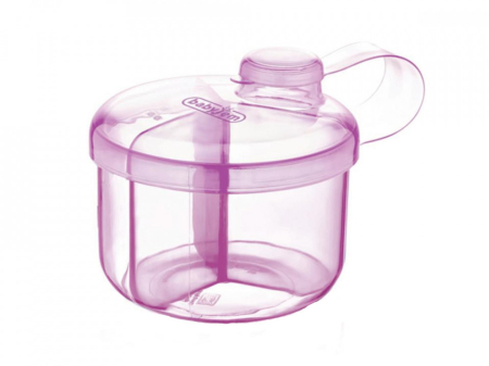 Recipiente mancare bebelusi - Recipient pentru lapte praf cu 3 compartimente BabyJem (Culoare: Roz)