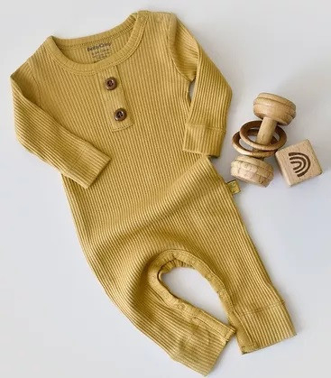 Hainute - Salopeta cu maneca lunga si pantaloni lungi din bumbac organic si modal - Sofran BabyCosy (Marime: 18-24 Luni)
