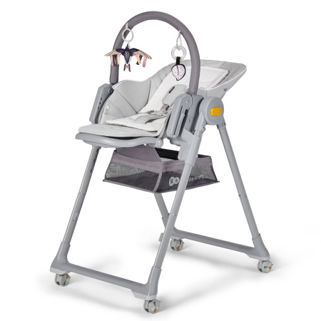 Hrănire - SCAUN DE MASA KINDERKRAFT LASTREE,  2 IN 1, TRANSFORMABIL, GREY
