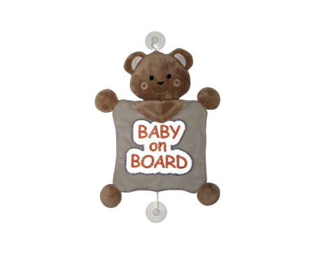 In masina - Semn reflectorizant Baby on Board BabyJem, rosu
