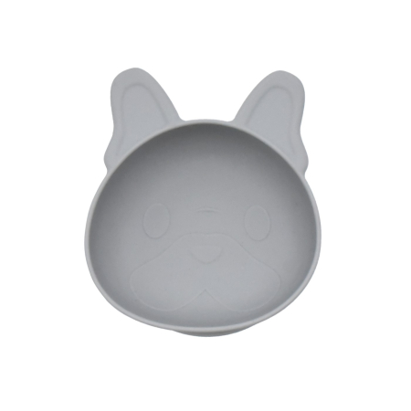 Accesorii hrănire bebe - SET 2 CASTRONELE CU VENTUZA SILICON MELII MODEL BULLDOG