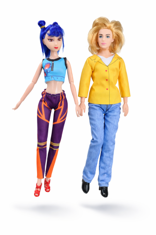 Papusi - Set 2 Papusi 32 cm Kpop Demon Hunters / K-pop Demon Hunters - Vanatorii de demoni