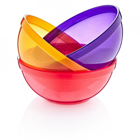 Alte accesorii hranire - Set 3 boluri colorate pentru copii BabyJem (Pentru: Fete)