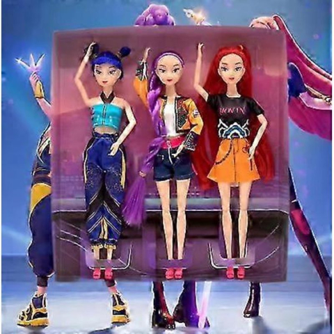 Papusi - Set 3 Papusi  32 cm Kpop Demon Hunters