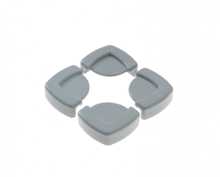 Sisteme de siguranta - Set 4 protectii pentru colturi mobila BabyJem, gri