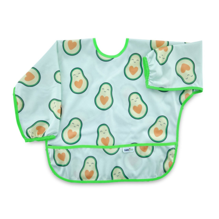 Bavete bebelusi - Sort cu maneci pentru activitati BLW, BabyJem, 33x74 cm (Model: Balon)