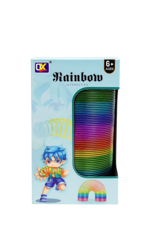 Jucarii educative - Spring Rainbow Mare 15.5cm – Jucarie Flexibila Colorata pentru Copii