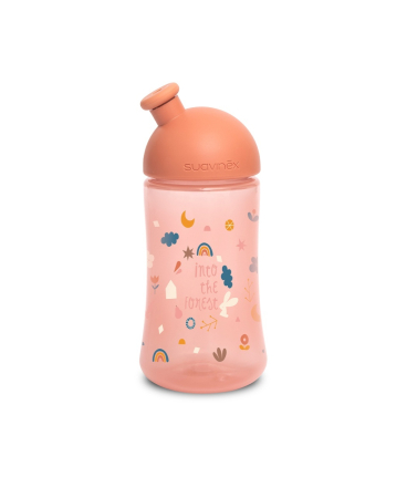 Alte accesorii hranire - Sticlă de apă sport, 270 ml, roz, Forest, Suavinex