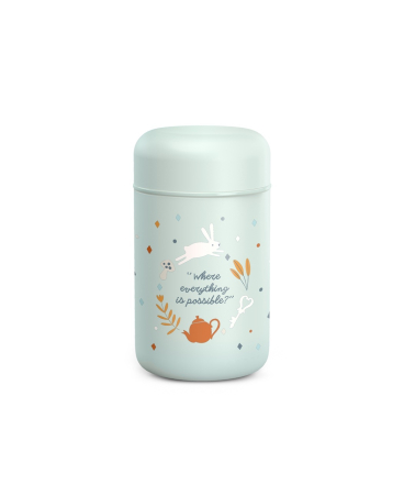 Recipiente mancare bebelusi - Termos alimentar Wonder, 400 ml, verde, Suavinex