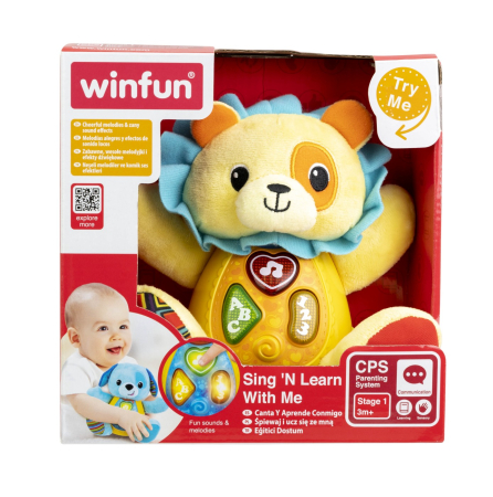Joacă & Tummy Time - WINFUN CANTA SI INVATA CU LEUL CAESAR