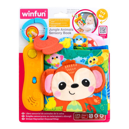 Jucării pentru bebeluși - WINFUN CARTE SENZORIALA