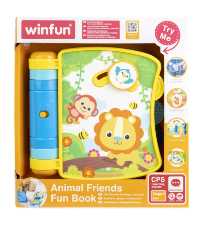 Joacă & Tummy Time - WINFUN CARTICICA INTERACTIVA CU SUNETE
