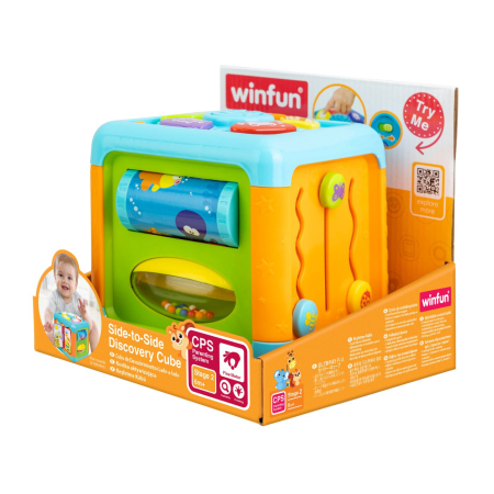 Jucării pentru bebeluși - WINFUN CUB EDUCATIV CU ACTIVITATI