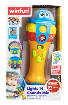 Joacă & Tummy Time - WINFUN MICROFON CU SUNETE SI LUMINI