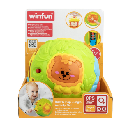 Joacă & Tummy Time - WINFUN MINGIUTA CU ACTIVITATI ANIMALELE JUNGLEI