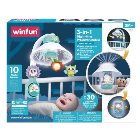 Joacă & Tummy Time - WINFUN PROIECTOR 3 IN 1
