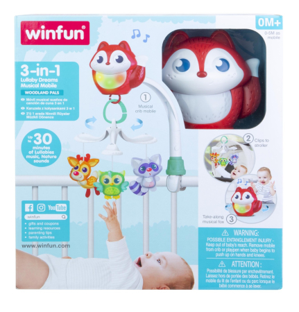 Joacă & Tummy Time - WINFUN PROIECTOR 3 IN 1 VULPITA