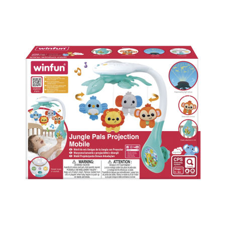 Jucării pentru bebeluși - WINFUN PROIECTOR MOBIL ANIMALUTE DIN JUNGLA