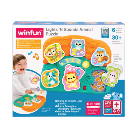 Jucării pentru bebeluși - WINFUN PUZZLE CU SUNETE