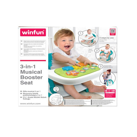 Jucării pentru bebeluși - WINFUN SCAUNEL PORTABIL 3 IN 1