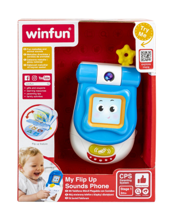 Joacă & Tummy Time - WINFUN TELEFON CU CLAPETA CU SUNETE