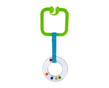 Accesorii carucioare si landouri - Zornaitoare cu prindere patrata pentru carucior BabyJem (Culoare: Verde)