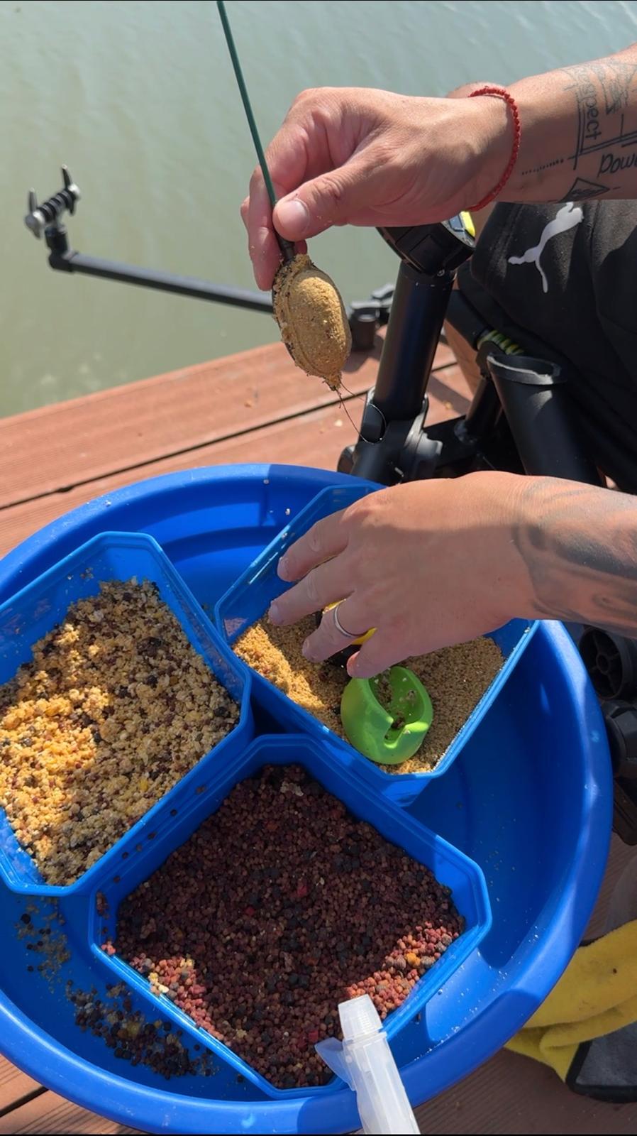 Montura pentru pescuitul la feeder