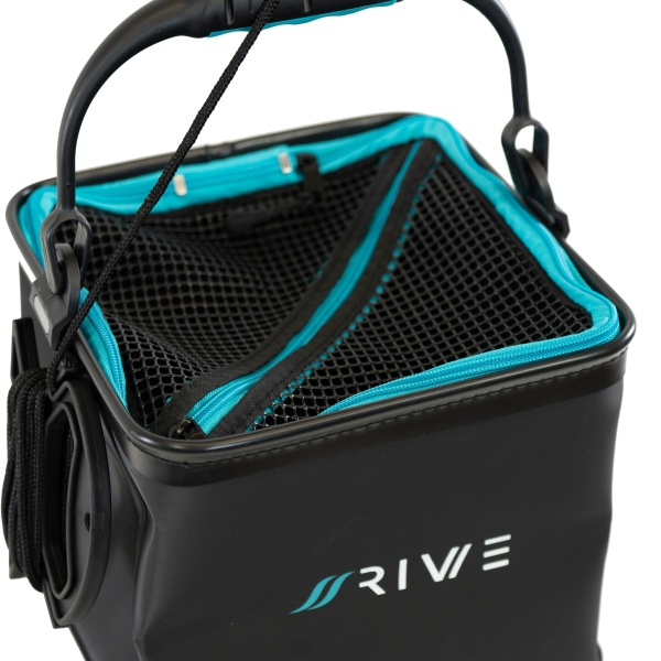 Bac apa pliabil Rive EVA Square Bucket 24x24cm – galeata feeder cu sfoara [2]