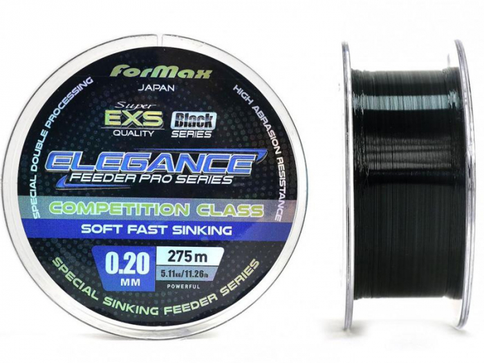 Fir monofilament Formax - Elegance Feeder Pro Black Soft Fast Sinking Line 275m [1]