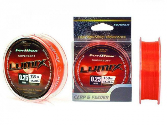 Fir monofilament Formax Lumix Carp&Feeder Mono Line Red Fluo 300m [2]