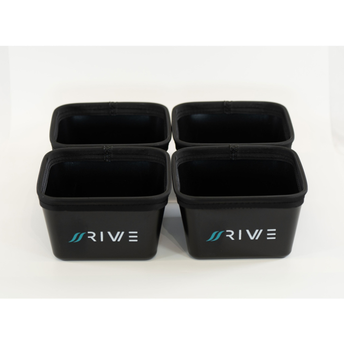 Geanta nada Rive Bait Tub Case L cu 5 bacuri EVA – organizare feeder premium [3]