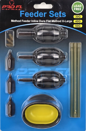 Set Momitoare Method Feeder Inline Dura Flat PRO FL X-Large 60g-70g-80g | PRO FL [2]