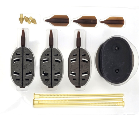Set Momitoare Method Feeder Inline Dura Flat PRO FL X-Large 60g-70g-80g | PRO FL [1]