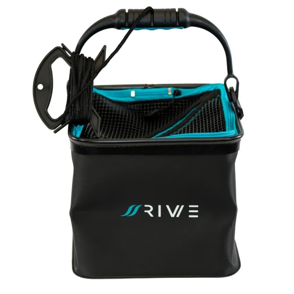 Accesorii Diverse Pentru Pescuit Feeder - Bac apa pliabil Rive EVA Square Bucket 24x24cm – galeata feeder cu sfoara