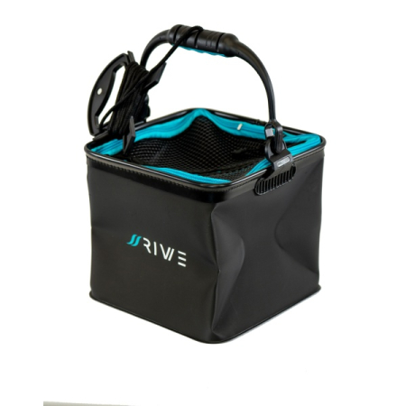Bac apa pliabil Rive EVA Square Bucket 24x24cm – galeata feeder cu sfoara [2]