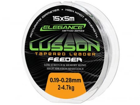 Fire - Fir monofilament Formax - Elegance Method Feeder Lusson Tapered Leader 15x5m