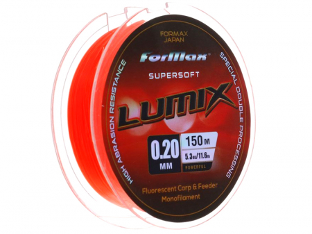 Fire - Fir monofilament Formax Lumix Carp&Feeder Mono Line Red Fluo 300m